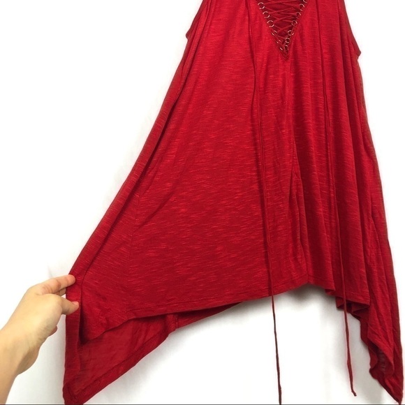 H&M Coachella line boho chic rust red tank - Picture 5 of 8